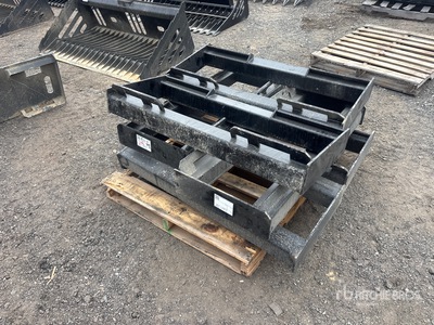 Quantity of (6) All-Star Skid Steer Attachment Mounting Plate