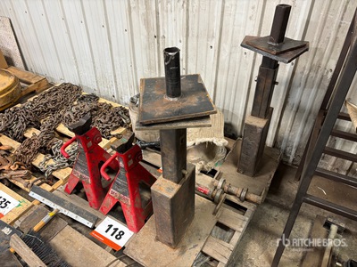 Quantity of (2) Custom Built Steel Jack Stands