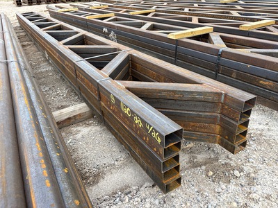 Quantity of (5) 18 in x 20 ft Metal Trusses