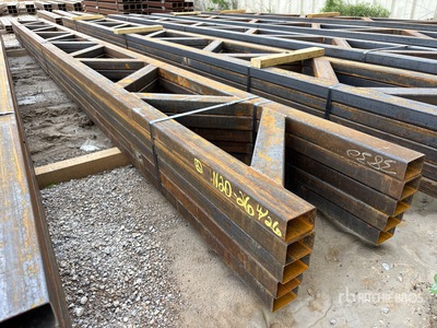 Quantity of (5) 18 in x 20 ft Metal Trusses