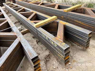 Quantity of (5) 18 in x 20 ft Metal Trusses