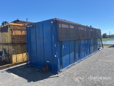 Open Top Skid-Mounted Mud Tank