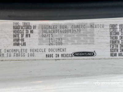 2016 Freightliner M2 106 Water Truck