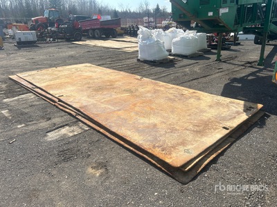 Quantity of (3) 20 ft x 8 ft Steel Plates