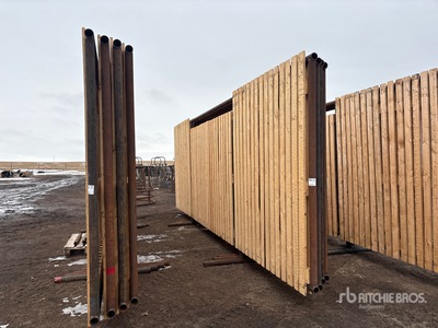 Quantity of (4) 24 ft x 8 ft 9 in Valla de viento (Unused)
