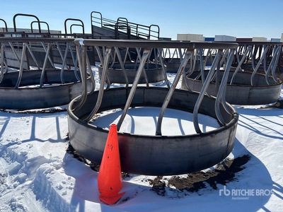 Steel Round Livestock Feeder (Unused)