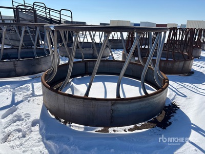 Steel Round Livestock Feeder (Unused)
