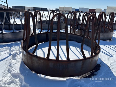 Steel Round Livestock Feeder (Unused)
