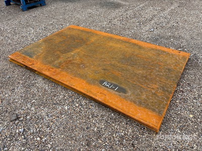 Quantity of (2) 2026 AGT 4 ft 11.5 in x 7 ft 10.5 in (0.75 in Thick) Steel Plates Divers  (Unused)