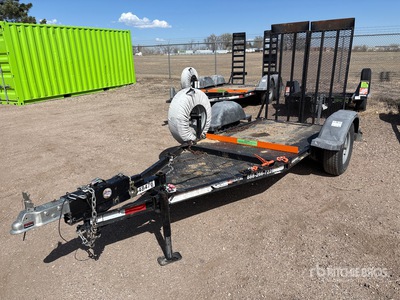 2020 MMDI 4x7 3150 lb 15 ft S/A Equipment Trailer