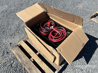 Quantity of (5) Electric 25 ft 800 amp Extra HD Booster Cables (Unused)