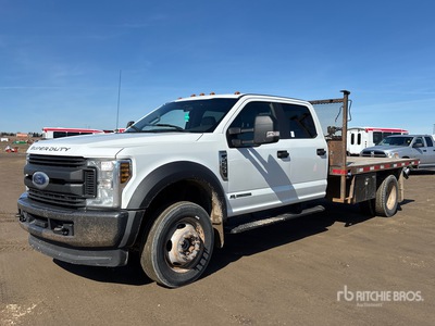 2018 Ford F-550 XL 4x4 Crew Cab Flatbed Truck