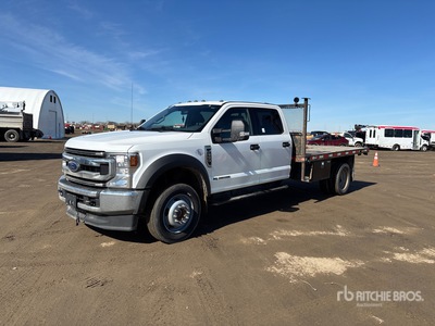 2020 Ford F-550 XLT 4x4 Crew Cab Flatbed Truck