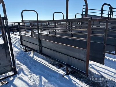 14 ft 3 in x 31 in Steel Cattle Alley (Unused)