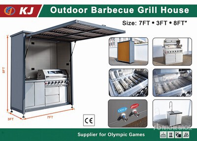 2026 KJ K377 Outdoor Barbecue Grill House (Unused)