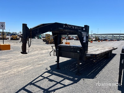 2015 Ameritrail GN28-16ELP 28 ft T/A Gooseneck Remolque Portamaquinaria