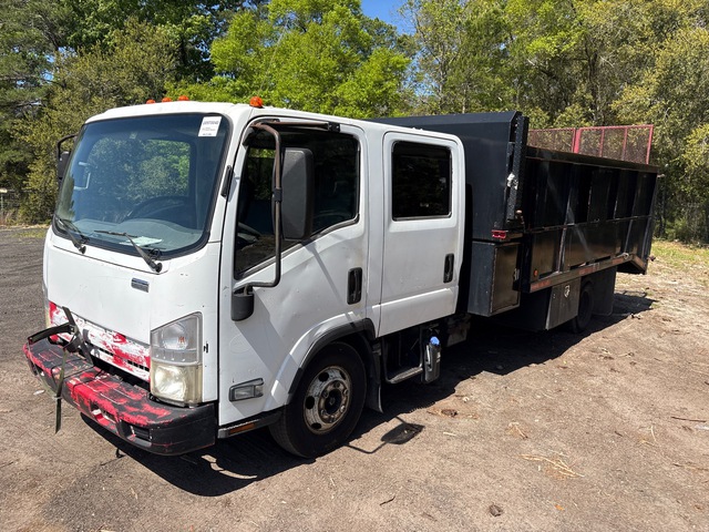 2014 Isuzu NPR 4x2 Crew Cab Dump Truck