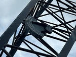 Crane Superstructure with Boom Angle Indicator