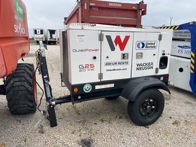 2025 Wacker Neuson G25 20 kW Mobile Generator Set (Inoperable)