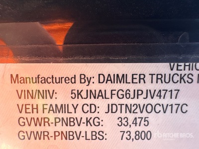 2018 Western Star 4900 Tri/A Sleeper Truck Tractor