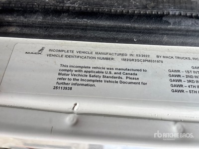 2023 Mack GR64B 8x4 Volumetric Mixer Truck