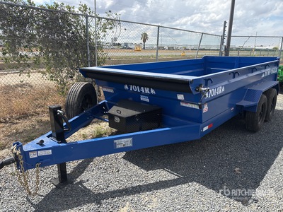 2026 Industrias America 7014R 14 ft T/A Dump Utility Trailer (Unused)