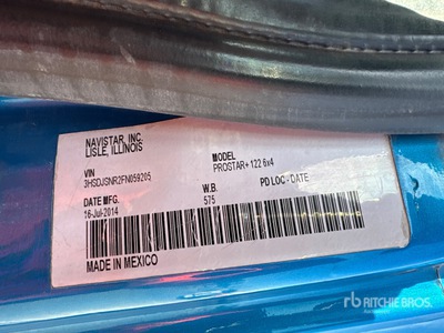 2015 International ProStar 6x2 Tracteur Routier Couchette