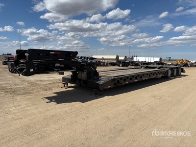 2002 Gerrys RG60-3 60 ton Tri/A Double Drop Removable Gooseneck Lowboy Trailer