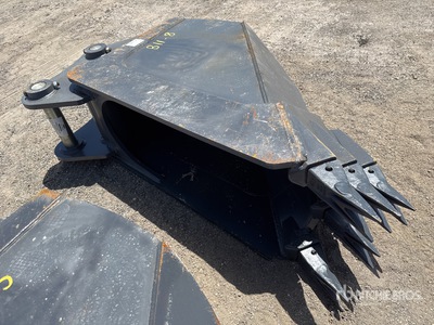 24 in V-Bottom Rock Excavator Bucket - Fits John Deere/Hitachi 210 (Unused)
