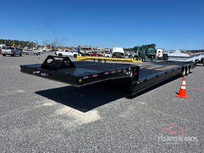 2008 Load King 70000 lb 48 ft T/A Remolque con Rampa Abatible Hidráulica
