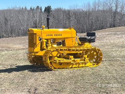 1959 John Deere 430 Crawler Industrial 4 Roller Tractor histórico