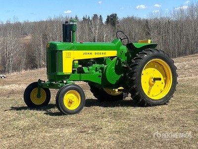 1959 John Deere 730 Diesel 2WD Wide Front Row Crop Antique Tractor