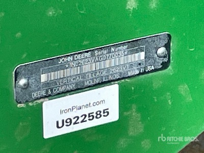 2016 John Deere 2623VT Tandem Vertical 33 Ft 7 In Disc