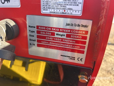2026 SSL580 Compact Track Loader (Unused)