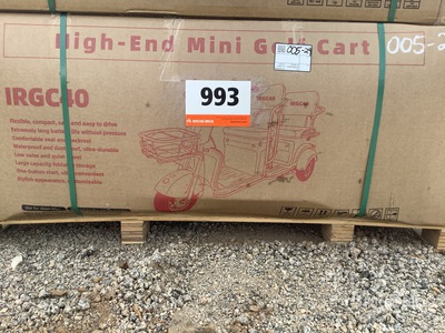 2026 MGC40-BLACK 3 TT E-Trike Mini سكوتر (Unused)