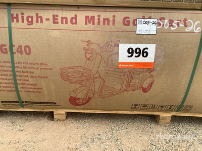 2026 MGC40-BLUE 3 TT E-Trike Mini سكوتر (Unused)