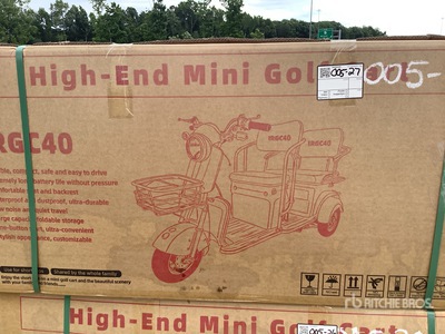 2026 MGC40-BLACK 3 TT E-Trike Mini سكوتر (Unused)