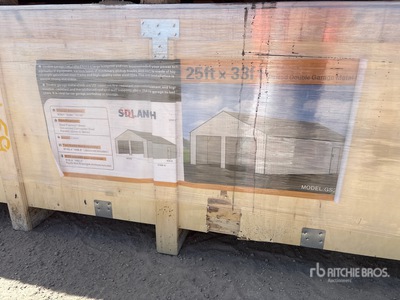 2026 SDL2533DGMS 25 ft x 33 ft Double Garage Metal Schuur (Unused)