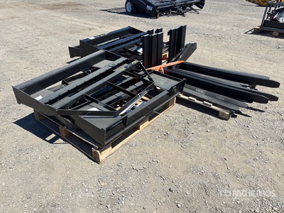 Quantity of (6) 2026 Mower King SA Skid Steer Forks (Unused)