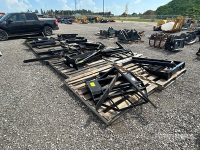 Quantity of (10) 2026 Mower King SA 48 in Skid Steer Forks (Unused)