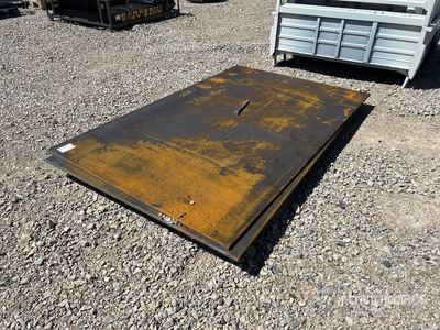 Quantity of (2) 2026 AGT 5 ft x 8 ft (0.75 in Thick) ألواح الصلب (Unused)
