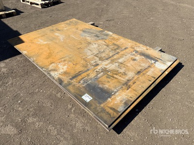 Quantity of (2) 2026 AGT 5 ft x 8 ft (0.75 in Thick) Steel Plates (Unused)