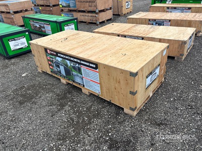 2026 StanForge MS1624A 16 ft x 24 ft Metal Garage Cobertizo (Unused)