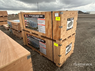 Quantity of (2) 2026 StanForge MS2640 26 ft x 40 ft Metal Garage Cobertizo (Unused)