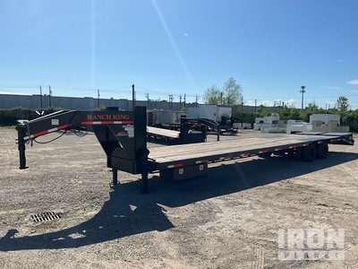 2025 Ameritrail GNLS40-24DKC2LP 40 ft T/A Gooseneck Equipment Trailer