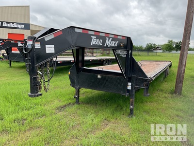2024 Trailmax MAX210S-40 40 ft T/A Spread Axle Gooseneck Flatbed Trailer