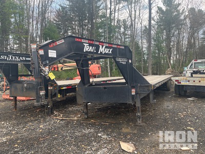 2024 Trailmax 12000 lb 40 ft T/A 8 ft Extendable Gooseneck Equipment Trailer