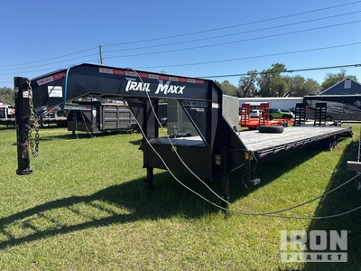 2025 Trailmax 40 ft T/A Gooseneck Flatbed Trailer