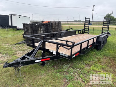 2025 JBA Tex Trailers 20 FT UT 20 ft T/A Flatbed Trailer