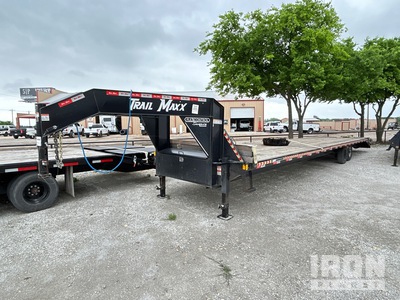 2025 Trailmax 34 ft T/A Gooseneck Flatbed Trailer
